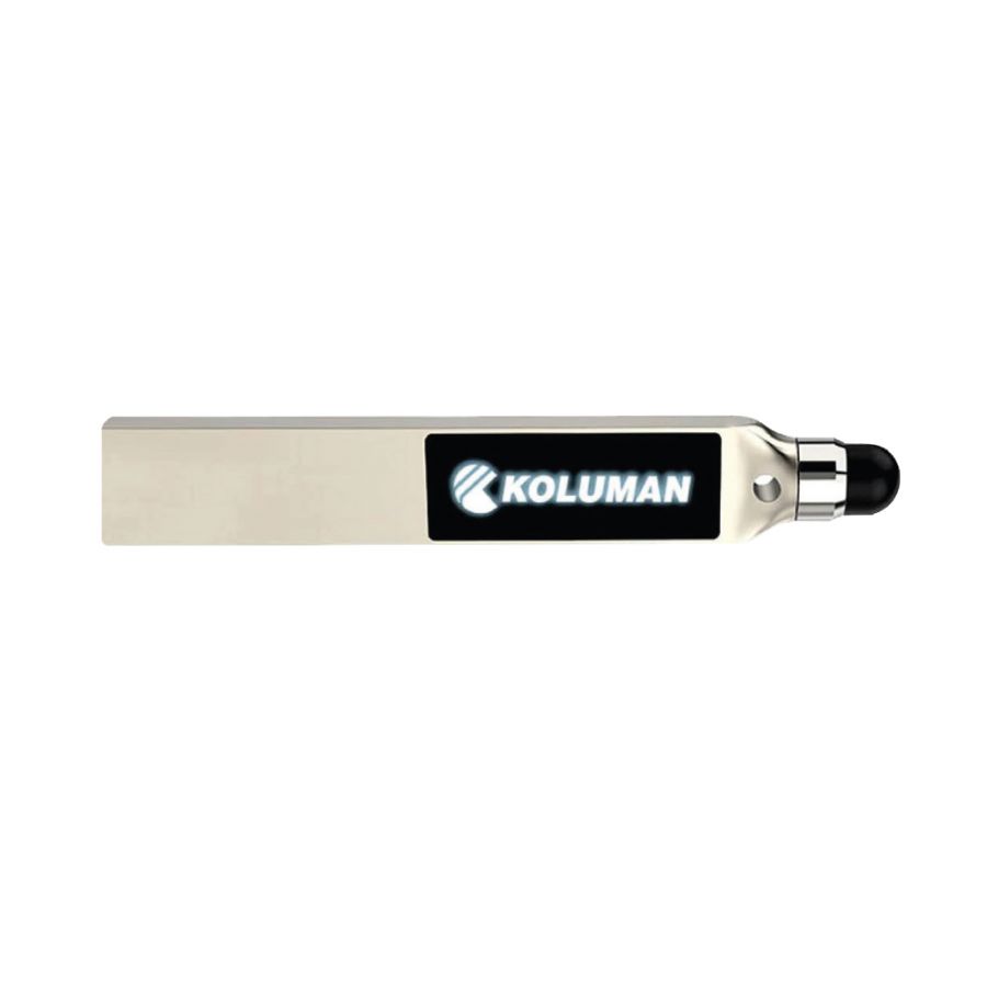 240220-16 LADİN BEYAZ LEDLİ USB BELLEK (16 GB)