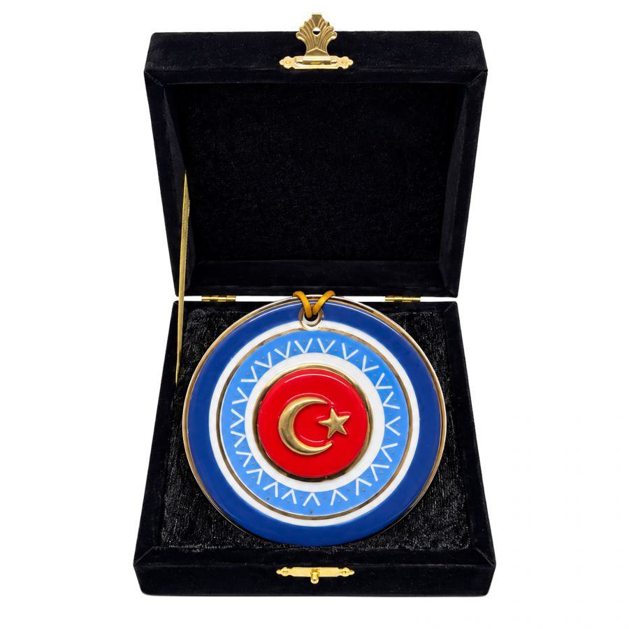 264105 TUĞRA LACİVERT AYYILDIZ DEKORATİF DUVAR ASKISI