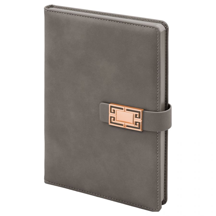312522 ÖVEÇLER GRİ TARİHSİZ DEFTER (15X21 CM)