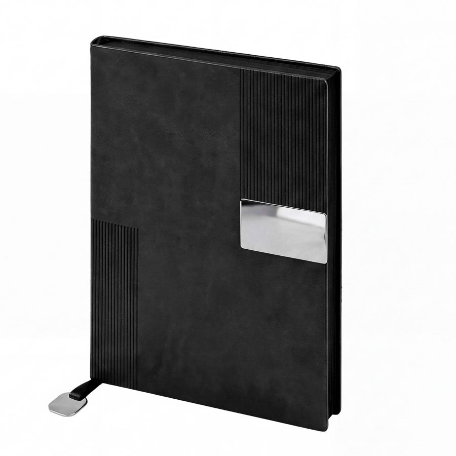 313001 KUĞULU SİYAH TARİHSİZ DEFTER (15X21 CM)