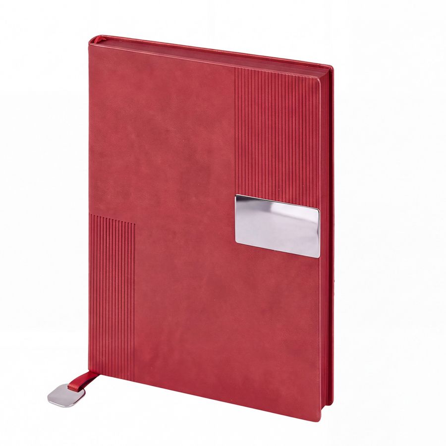 313004 KUĞULU KIRMIZI TARİHSİZ DEFTER (15X21 CM)