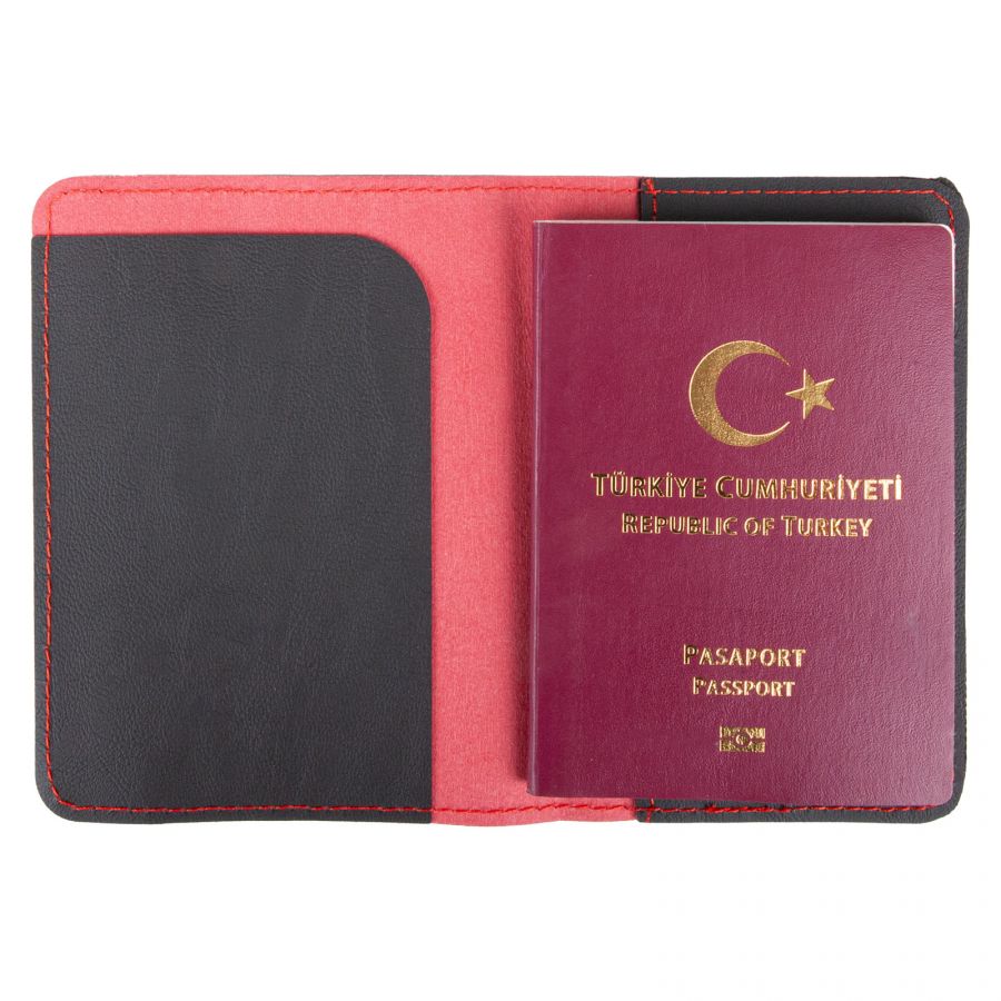 460104 PASAPORTLUK KIRMIZI DERİ