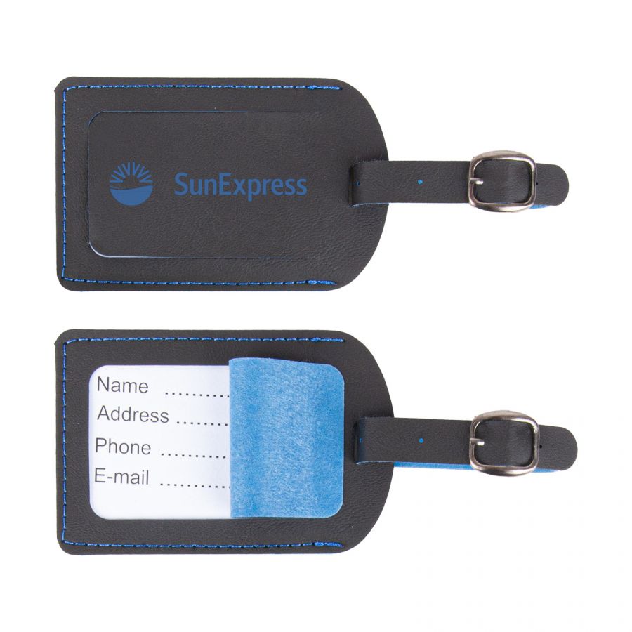 460405 BAGAJ ETİKETİ LACİVERT DERİ