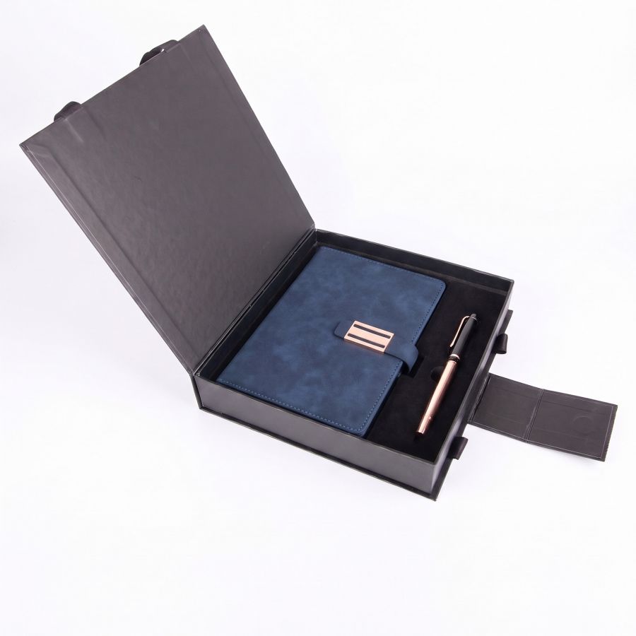 911405 KONAK LACİVERT HEDİYELİK SET