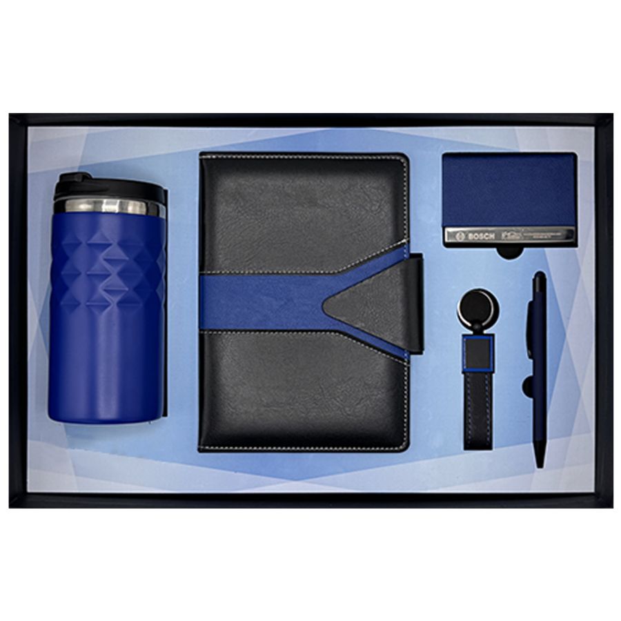 916705 POYRAZ LACİVERT HEDİYELİK SET